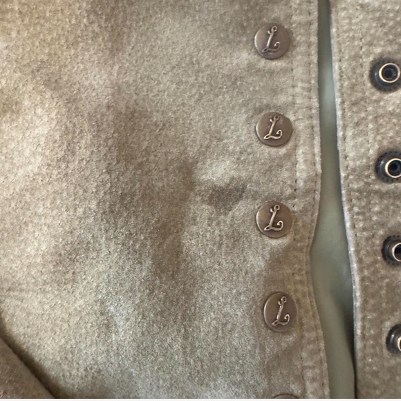 Live a Little Khaki green suede button Jacket - Picture 4 of 5